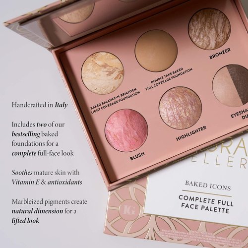 Laura Geller Baked Icons Full Face Makeup Palette - All-in-One for Mature Skin | Travel-Friendly Design