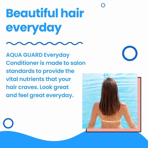 AQUA GUARD Everyday Conditioner - Softens Hair & Removes Chlorine Damage | Vegan, Paraben-Free, 9.5 oz