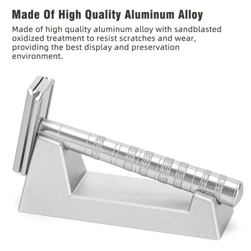 LANGZIHT Solid Aluminum Alloy Razor Stand - for Henson AL13 / AL13-M / Ti22 - 100g Weight - Ensuring Stability, Minimizing Movement - Excluding Razors