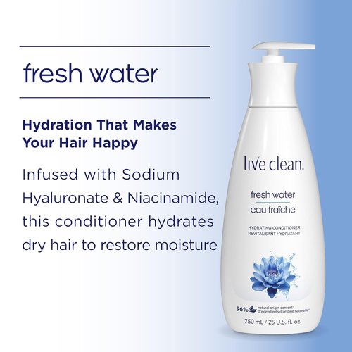 Live Clean Freshwater Conditioner - Nourishing Hydration for All Hair Types | 750 ML
