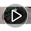 Black Christmas Tree Skirt 48 Inch Fluffy Faux Fur Halloween Holiday Decor