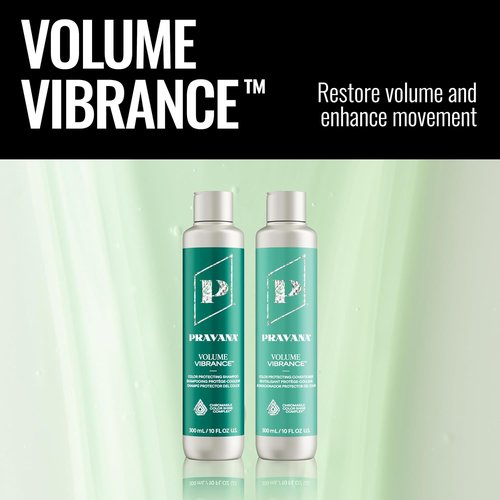 PRAVANA Volume Vibrance Conditioner - Lightweight Volume & Fullness for Fine Color-Treated Hair | Strengthens & Reduces Breakage | Vegan Formula