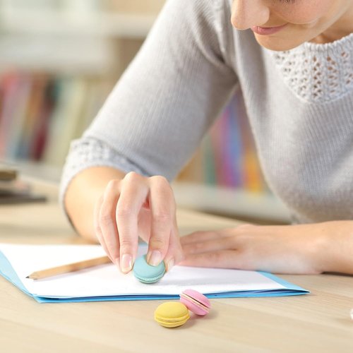 Genuine Fred Macaron Erasers Set - Scented Fun for School, Home & Office | Set of 6