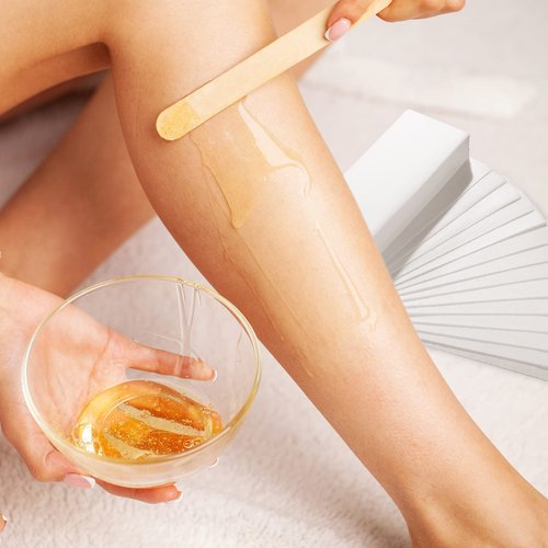 Leelosp 1000 Pcs Wax Strips for Hair Removal Non Woven Skin Body Facial Bikini Beauty Waxing Sheets Soft Wax Strips Paper Hair Removal Patch for Women Men Arms Legs Back Body Underarm Eyebrow Armpit