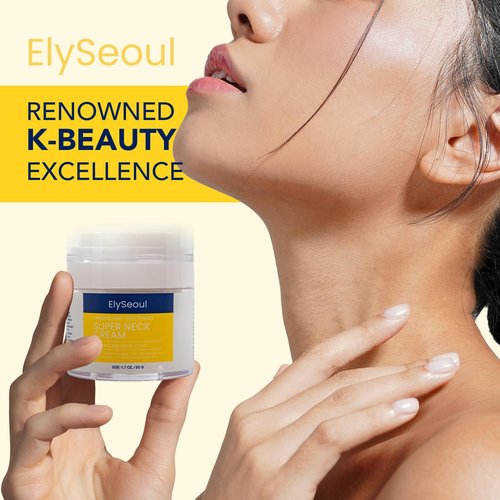 ElySeoul Neck Cream - Firming & Tightening Anti-Aging Treatment for Crepey Skin | 50ml