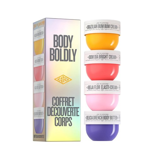 Sol de Janeiro Body Boldly Body Cream Discovery Set - Trial Size Beauty Minis | Gift Set of 4 - 25mL
