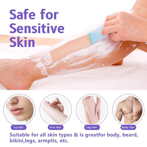 Hair Removal Cream: Facial, Body, BikiniArms, Legs -Gentle Depilatory Cream for Sensitive Skin for Women (3.38 Fl Oz)