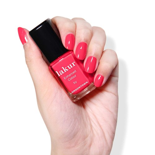 LONDONTOWN Lakur Nail Polish - Long-Lasting Pink & Purple Shades | Non-Toxic, Vegan, 0.4 Fl Oz, Weekend Cheers