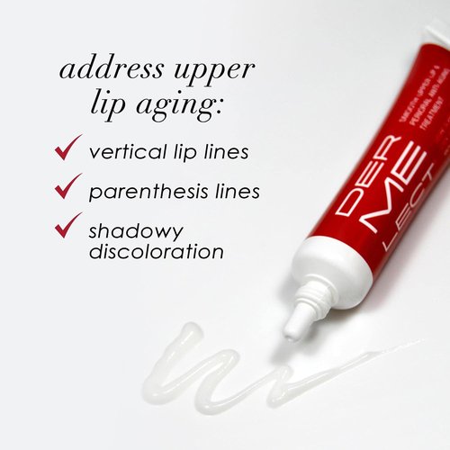 Dermelect Smooth Upper Lip Anti-Aging Cream - Hyaluronic Acid & Retinol for Lip Lines | 0.5 oz