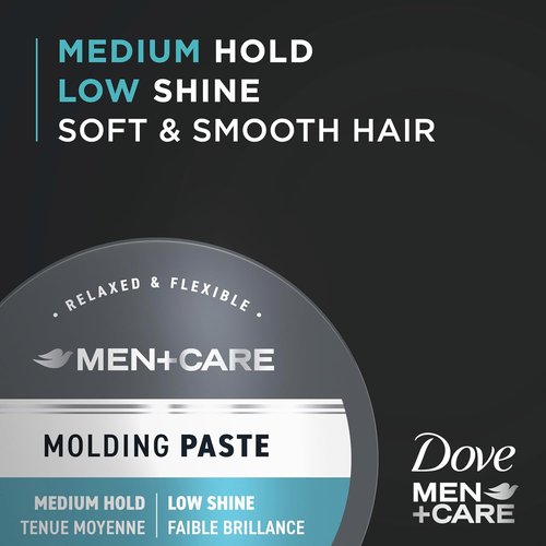 DOVE MEN + CARE Sculpting Hair Paste - Medium Hold for Textured Look | 1.75 oz (3 Count)