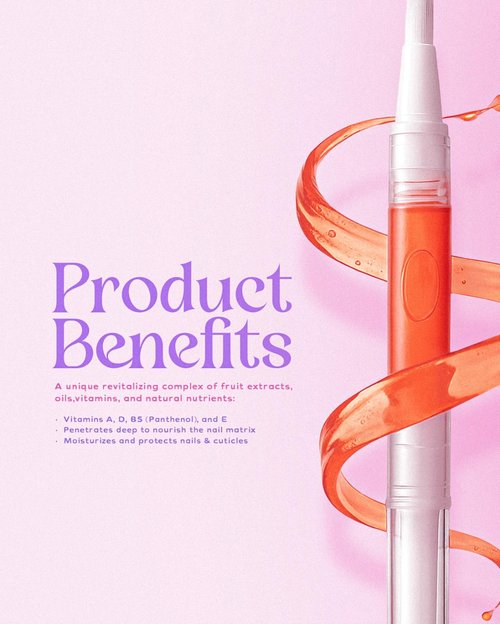 Blue J Nails Vegan Cuticle Oil Pen- Nourishing Cuticle Oil for Nails with Natural Plant-Based Ingredients Supporting Healthy Nail Growth- Nail Moisturizing Oil Softens & Hydrates Dry Cuticle- Set of 6