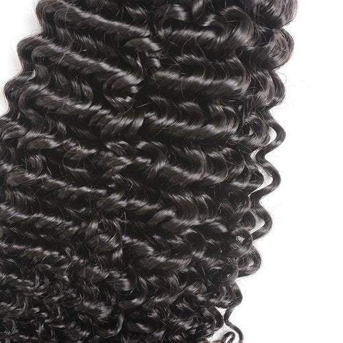 Luxnovolex Brazilian Curly Bundles Human Hair Kinky Curly 4 Bundle Short Virgin Human Hair 50g/Bundle Unprocessed Remy Jerry Curly Brazilian Hair Quick Weave for Black Women