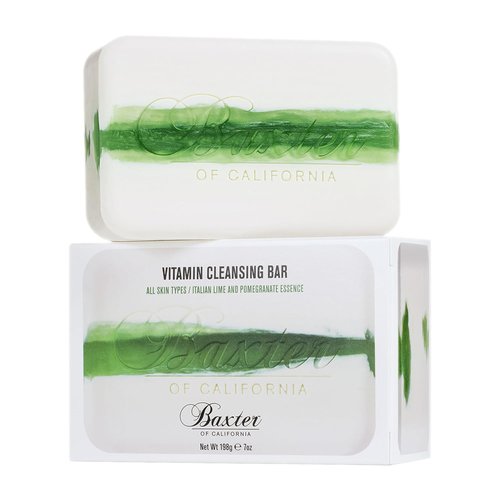 Baxter of California Vitamin Cleansing Bar for Men - Refreshing Italian Lime & Pomegranate - 7 Oz