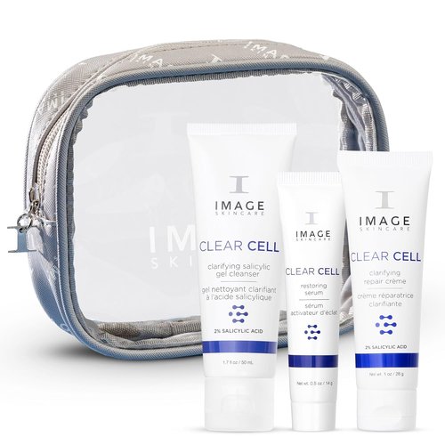 IMAGE Skincare Clear Cell - 3-Step Regimen Set for Clear Pores & Healthy Skin | 3.2 Ounce