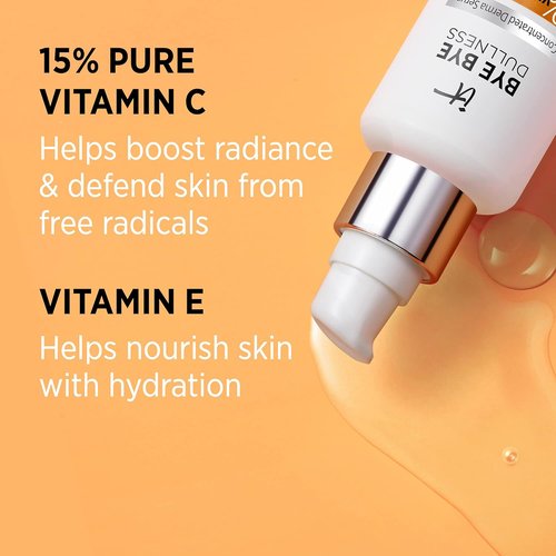 IT Cosmetics Bye Bye Dullness Vitamin C Serum - Boost Radiance & Hydrate in 10 Days - .85 fl oz