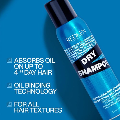 Redken Deep Clean Dry Shampoo - Instantly Refreshes All Hair Types, Absorbs Oil, No Buildup | 5 oz