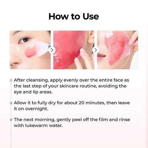 Dr.Melaxin TXA Astaxanthin Overnight Wrapping Peel-Off Mask – Skin Tone Improving, Hydrating & Firming Overnight Face Mask for Glow & Texture Refinement