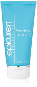 Epicuren Discovery Herbal Facial Scrub - Apricot Infused Exfoliating Formula | 2.5 Fl Oz