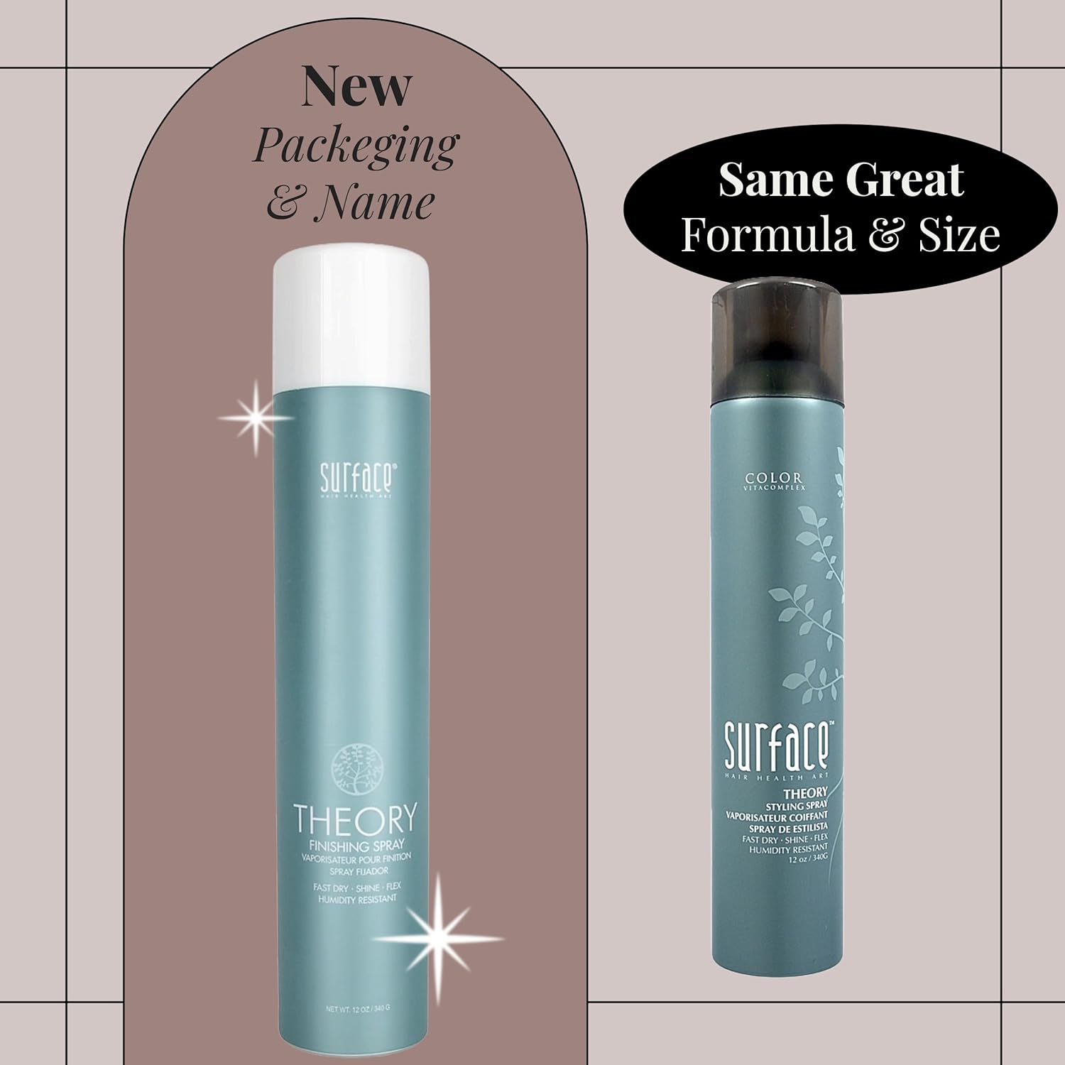 Surface Hair Theory Styling Spray - Fast-Drying, Flexible Finish with Medium Hold | 8 oz