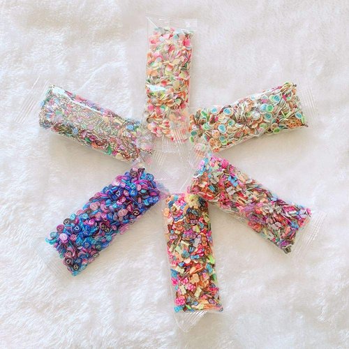 NAIL ANGEL 18bags Different Design Mix Bag Polymer Clay Slices Fruit Cake Flower Etc Shapes Mix 10051