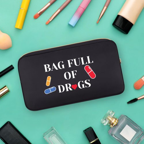 Funny Medicine Bags for Women Doctor Thank You Gifts for Medical Assistant Dental Assistant Gifts Medicinal Organizer Gift for Female Doctor Nurses Graduation Retirement Gift Travel Cosmetic Bag