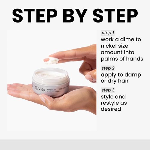 Kenra Matte Texture Putty 10 - Medium Hold Styler | Flexible Matte Finish | Moisture Replenishing for All Hair Types
