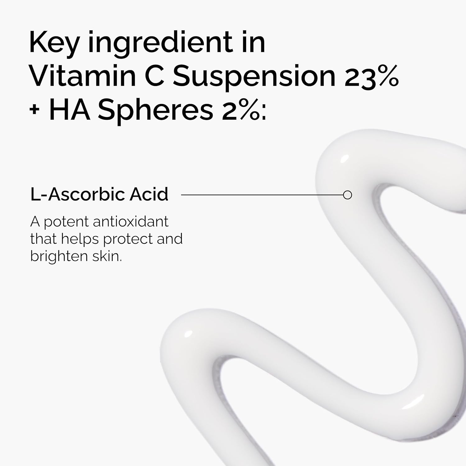 The Ordinary Vitamin C Serum - 23% Pure L-Ascorbic Acid + 2% Hyaluronic Acid Spheres