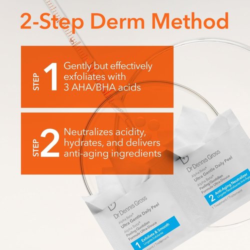 Dr. Dennis Gross Alpha Beta Ultra Gentle Daily Peel - Revitalize Dehydrated Skin | 30 Treatments