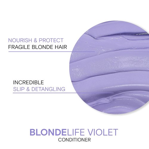 Joico Blonde Life Violet Conditioner - Neutralize Brassy Tones & Boost Shine | Sulfate-Free Formula with Monoi & Tamanu Oil
