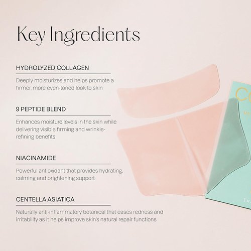 Karuna Collagen Hydrogel Neck & Chest Mask - Firming & Hydrating K-Beauty Treatment | 1-Pack for Wrinkles & Sagging Skin