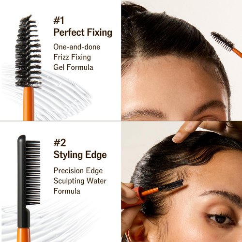 Hard Fix Hair Mascara - Strong Hold Taming Wand with Dual-Brush Design for Precision Styling