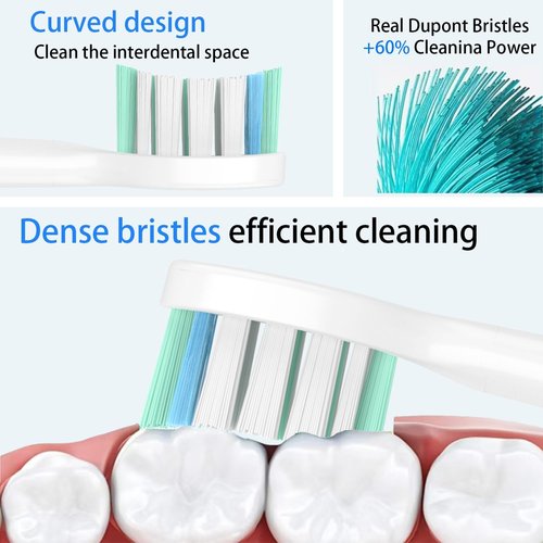 Philips Sonicare Toothbrush Replacement Heads - 12 Pack White for Superior Oral Care
