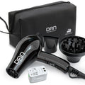DAN Technology Auto Dual Voltage Hair Dryer,Hair Blow Dryer,Folding hairdryer for Travel,Small Blower with Multi-Function Plug Adapter,Compact Hair Dryer with Diffuser & Concentrator