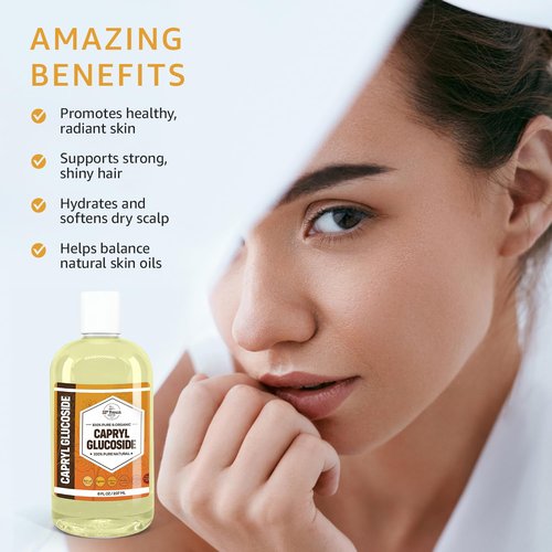 33RD PARALLEL SOAP CO. Capryl Glucoside Liquid Surfactant (8 oz) Plant Derived - DIY Skin Care - Facial Cleansers, Body Washes, Shower Gels, Foaming, Body Soap, Shampoos, Baby Products | 8 OUNCES