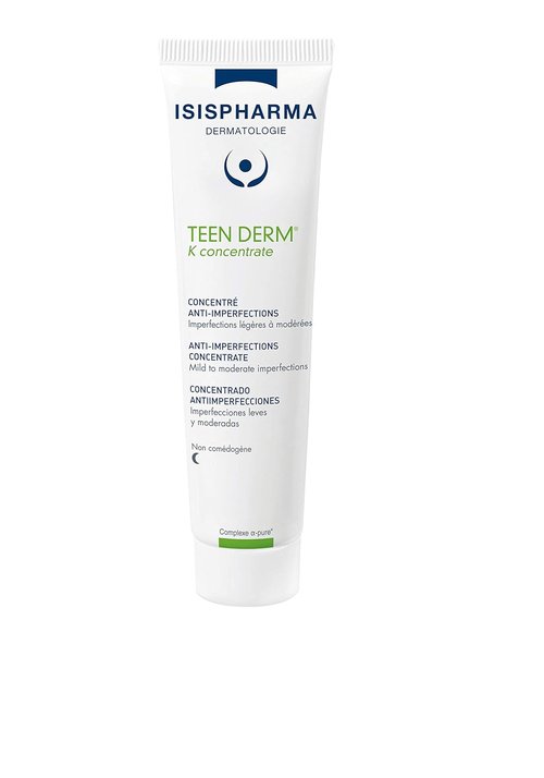 ISIS Pharma Teen Derm K Concentrate Serum - 30ml Active Formula for Oily Skin & Acne Treatment