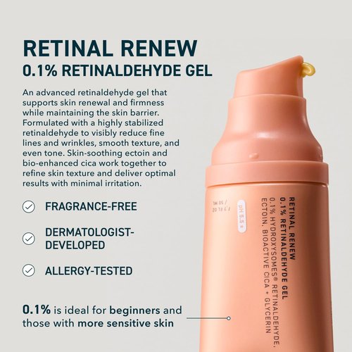 Prequel Skin Retinal Renew - 0.1% Retinaldehyde Gel with Ectoin & Jojoba Oil | Smooths Texture & Evens Tone