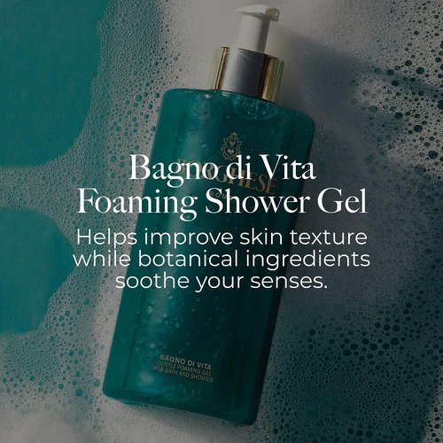 Borghese Bagno di Vita Gentle Foaming Bath & Shower Gel - Hydrating Aromatherapy Body Wash with Thyme & Chamomile