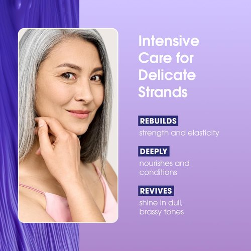 One 'n Only Shiny Silver Hair Mask - Deep Conditioning Treatment for Blonde & Gray Hair - Restores Shine & Repairs Damage (8.5 oz)