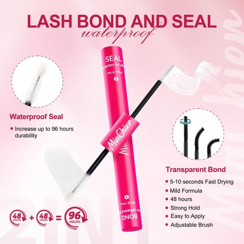 Invisible Band Lash Clusters Kit, 8-16mm C Curl 168pcs, Natural Wispy Individual Lashes, Luna Cat Eye Lash, Home DIY Lash Extensions, Waterproof Bond and Seal, Remover and Lash Tweezers