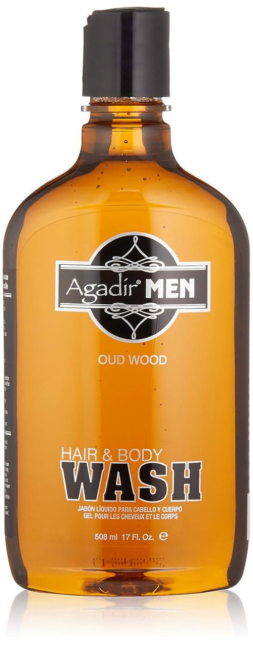 Agadir Men Hair And Body Wash - 17 Ounce | Refreshing All-In-One Cleanser for Men
