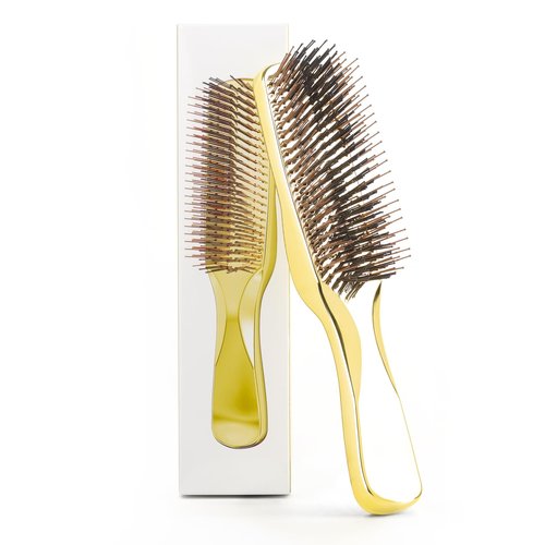 Daily Gard Detangling Hair Brush, Dry and Wet Detangler Hair Brush for Women and Men, Massager Scalp Brush for Straight//Long/Fine Hair, Gold