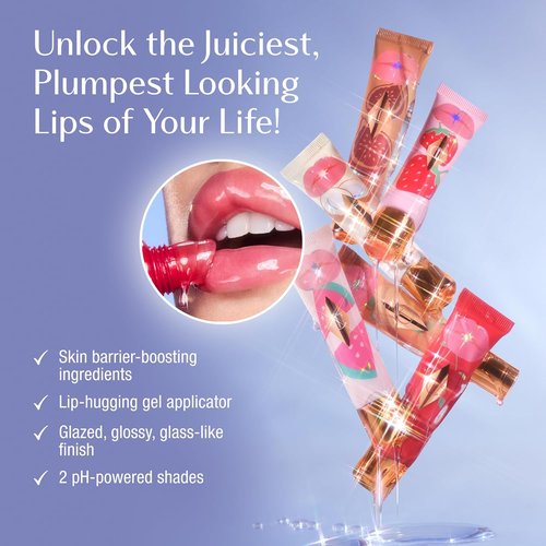 Charlotte Tilbury Healthy Glow Nectar Lip Oil - Sheer Tinted Gloss with Hyaluronic Acid & Vitamin E - High-Shine Hydration for Luscious Lips