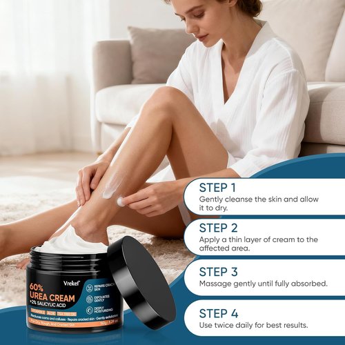 Regine Switzerland Urea Cream 60% with Salicylic Acid | Maximum Strength Foot Cream for Dry, Cracked Heels