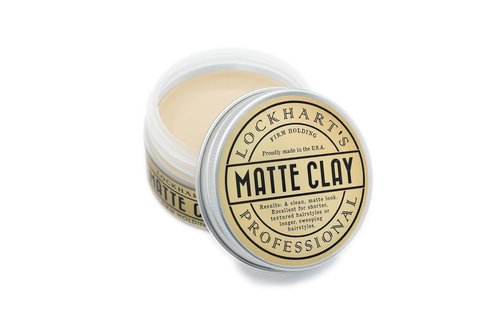 Lockhart’s Premium Matte Clay - Men's Hair Styling Paste for Natural Matte Finish | 3.4oz Handcrafted Clay