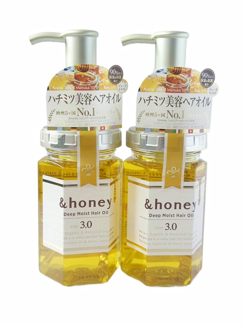 Sprout Talk & Honey Deep Moist Hair Oil 3.0 100ml 2 Packs with Hair tie