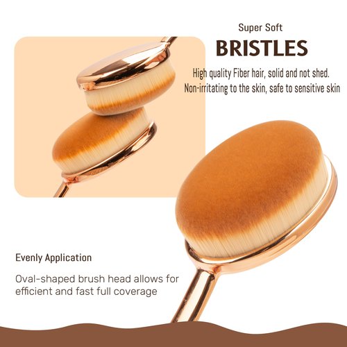 Sunscreen Applicator Set - Sunblock Brush for Kids Adults, Child-Safe for Face and Body,Sun Lotion Applicator Makeup Brush with Storage Bag & Cleaning Mat, Travel Size (3 pcs-Gold)