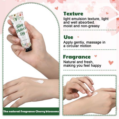 Loopeer 24 Pcs Mother's Day Hand Cream Gift Set - Bulk Gifts for Mom, Travel Size Lotion for Appreciation from Daughter or Son Mothers Day Gifts Bulk