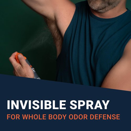 Mando Whole Body Deodorant For Men - Invisible Spray Deodorant - 72 Hour Odor Control - Low Irritation Formula - Aluminum Free, Benzene Free - 3.6 ounce Can - Pro Sport