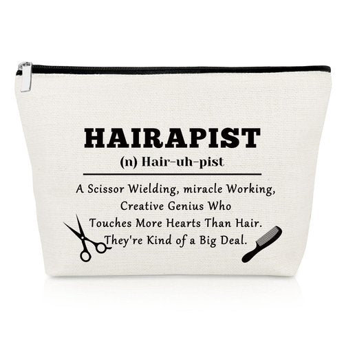 Hair Stylist Gift for Women Makeup Bag Hairdresser Gifts Cosmetology Graduation Presents for Hair Dresser Cosmetic Bags Appreciation Presents for Stylists Barber Hairstylist Retirement Birthday Pouch