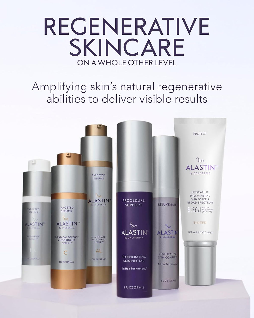 ALASTIN Skincare Hyaluronic Acid Face Serum - Restorative Moisturizer for Radiant Skin (1 oz)